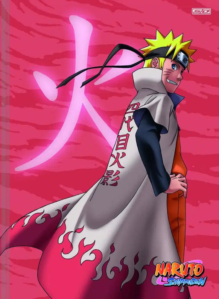 Caderno Linguagem Brochura 80 Folhas Capa Dura Naruto