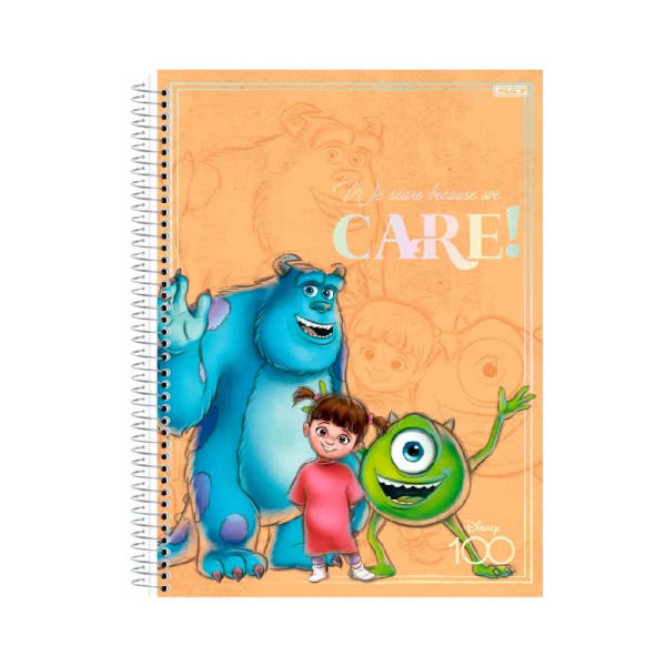 Encontraproduto.com.br - Caderno Universitário 1 Matéria 80f Disney 100 Sortido - SD