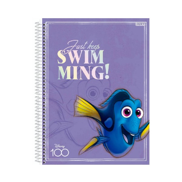 Encontraproduto.com.br - Caderno Universitário 1 Matéria 80f Disney 100 Sortido - SD
