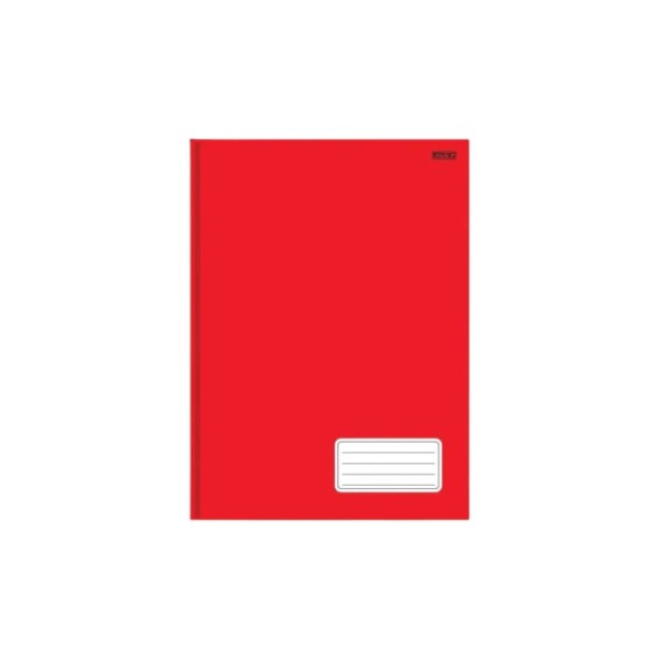 Caderno Brochura 1/4 Capa Dura 48 Folhas Kbom Vermelho - São Domingos