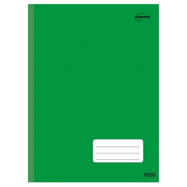 Encontraproduto.com.br - Caderno Brochura 1/1 Capa 96 Folhas Kbom Verde - São Domingos