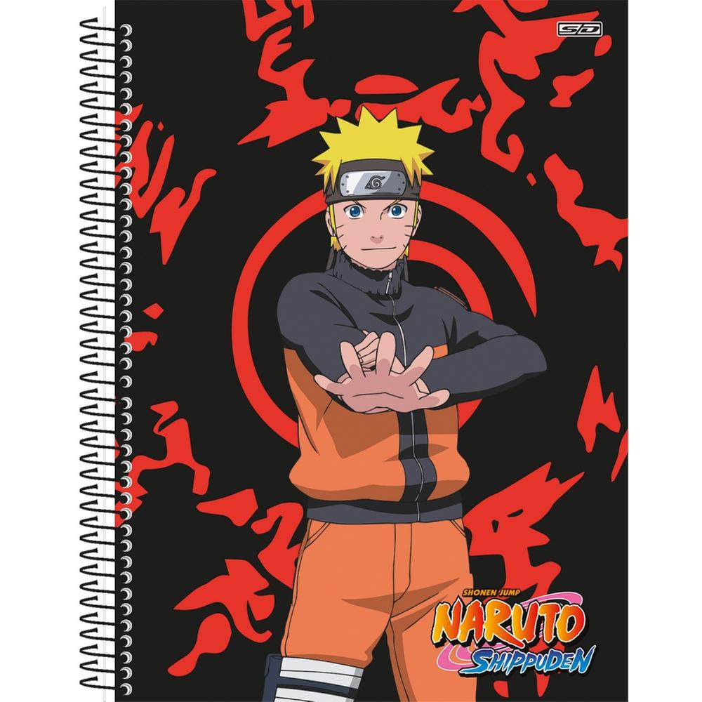 Caderno Universitário 10 Matérias Naruto Shippuden 160 Folhas