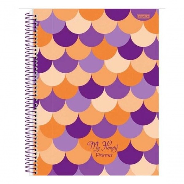 Encontraproduto.com.br - Planner Permanente Espiral My Honey 86 Folhas - Sortido - São Domingos
