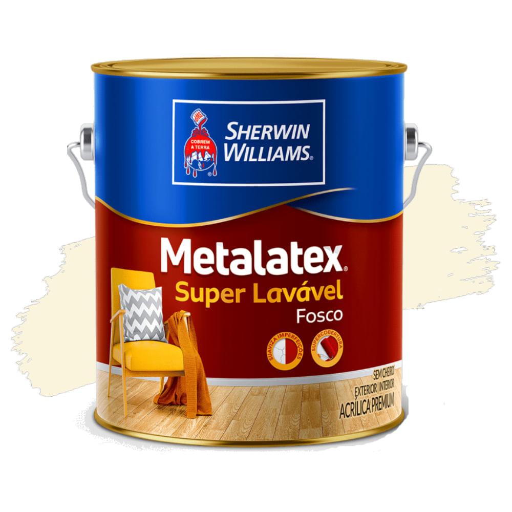Encontraproduto.com.br - Tinta Sherwin Williams Metalatex Premium 3,6L Palha Fosco