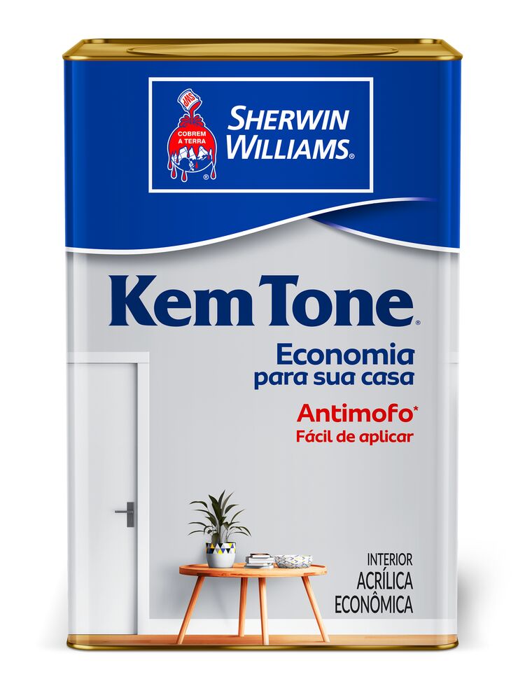 Encontraproduto.com.br - Tinta Kem Tone Econômica Acrílica 18L Branco Fosco Sherwin Williams
