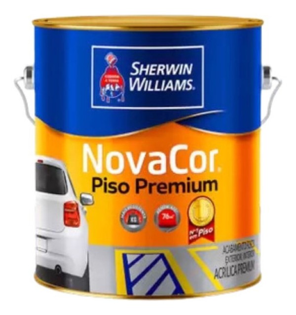 Tinta para piso Novacor Vermelho (Galão 3,6L) - Sherwin Williams