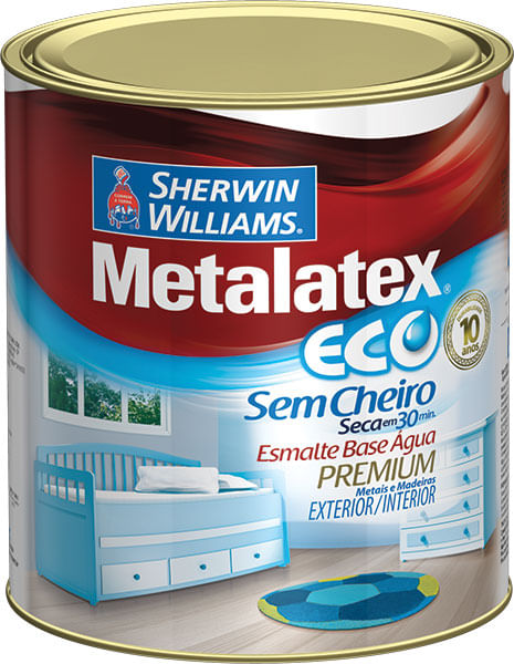 Encontraproduto.com.br - Tinta Sherwin Williams Esmalte Base Água Eco Multissuperfícies 3,6L Preto