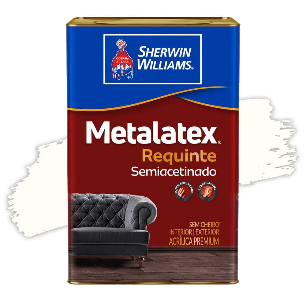 Encontraproduto.com.br - Tinta Sherwin Williams Requinte Premium 18L Branco Acetinado