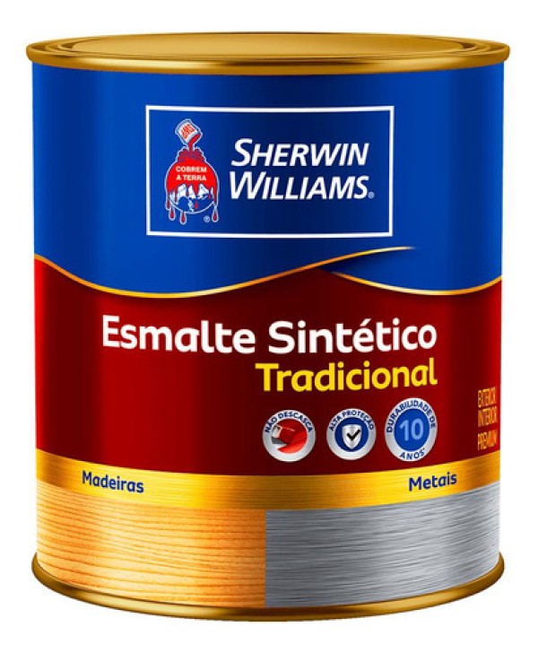 Encontraproduto.com.br - Esmalte Sintético Sherwin-Williams Alto Brilho Marrom Conhaque 900ml - 7311902