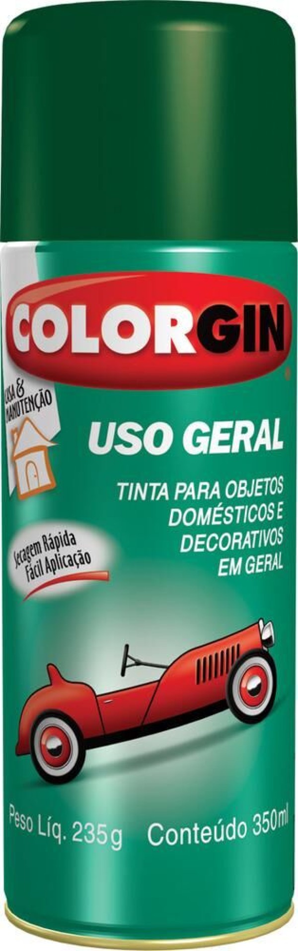 Encontraproduto.com.br - Tinta Spray Colorgin Uso Geral Vermelha 400ML