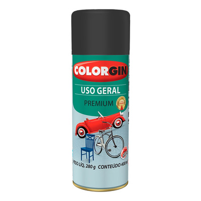 Tinta Spray Colorgin Uso Geral Amarela 400ML
