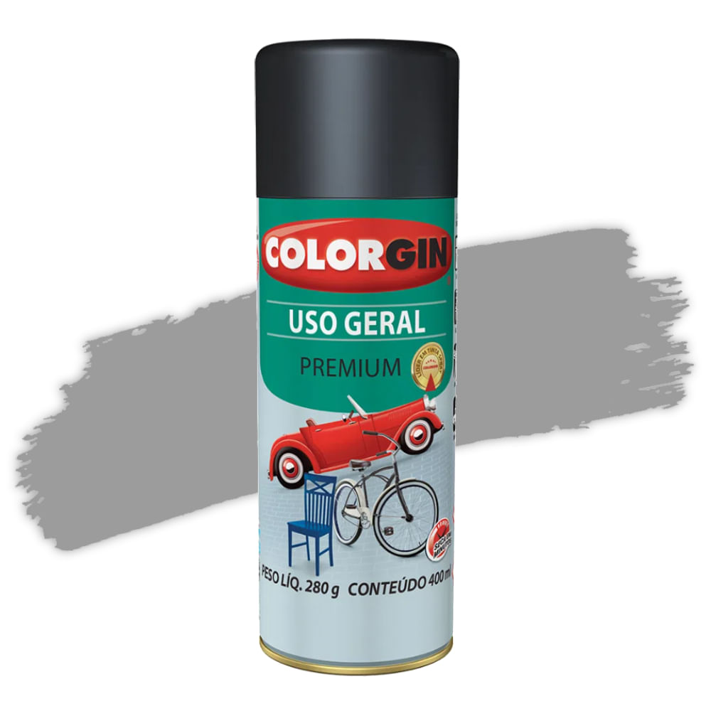Encontraproduto.com.br - Tinta Spray Colorgin Uso Geral Premium Cinza Placa - Sherwin Williams