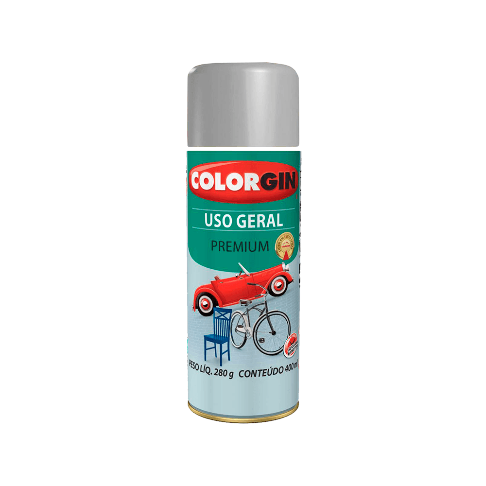 Encontraproduto.com.br - Tinta Spray Colorgin Uso Geral Premium Cinza Placa - Sherwin Williams