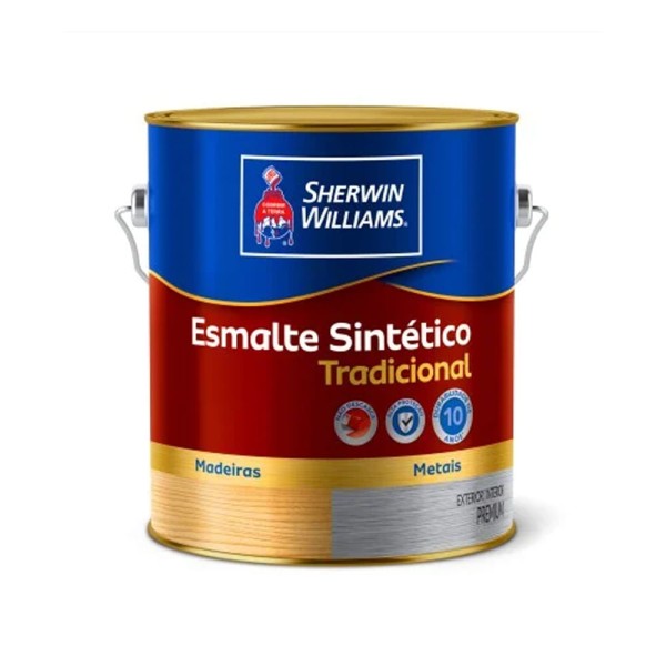Encontraproduto.com.br - Esmalte Sintético Tradicional Sherwin Williams 900ml Alto Brilho Cor Marrom Conhaque