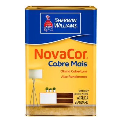 Tinta Standard Acrílica Fosco Novacor Cobre Mais Marfim 18L