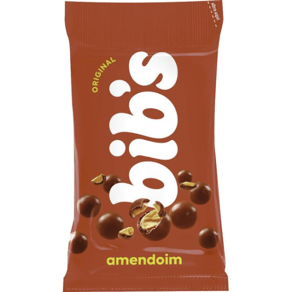 Encontraproduto.com.br - Chocolate Bibs Original Amendoim 40g - Neugebauer
