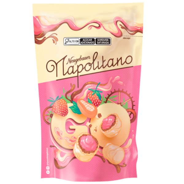 Confeito Wafer Chocolate Napolitano Go 120g - Neugebauer