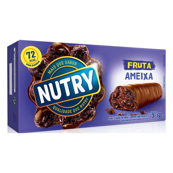 Encontraproduto.com.br - Barra de Frutas Nutry Ameixa c/3 - Nutrimental