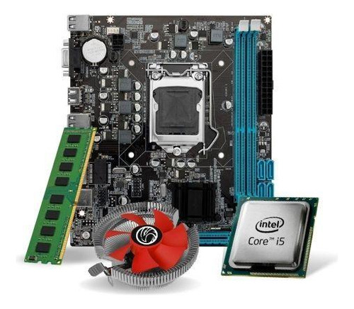 Encontraproduto.com.br - Kit Pl mãe H61 processador I5 2400 memoria 8 Gb ddr3 Powerpc