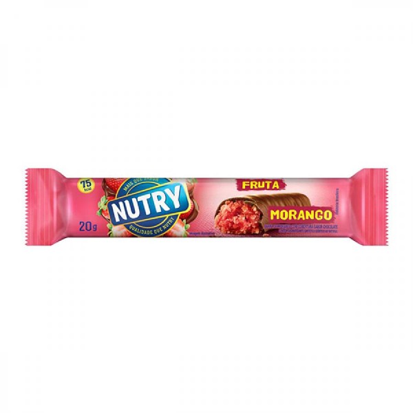 Encontraproduto.com.br - Barra de Cereal Nutry Fruta Morango com Chocolate 20g