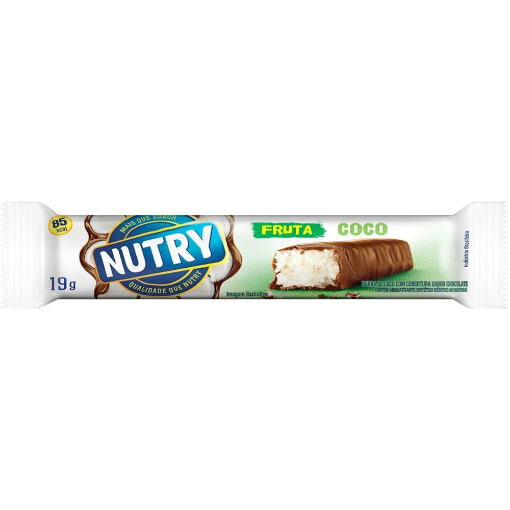 Encontraproduto.com.br - Barra de Fruta Nutry Coco com Chocolate Unidade com 19g