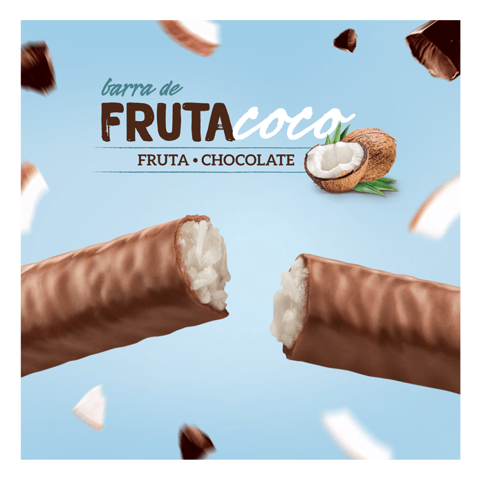 Encontraproduto.com.br - Barra de Fruta Nutry Coco com Chocolate Unidade com 19g