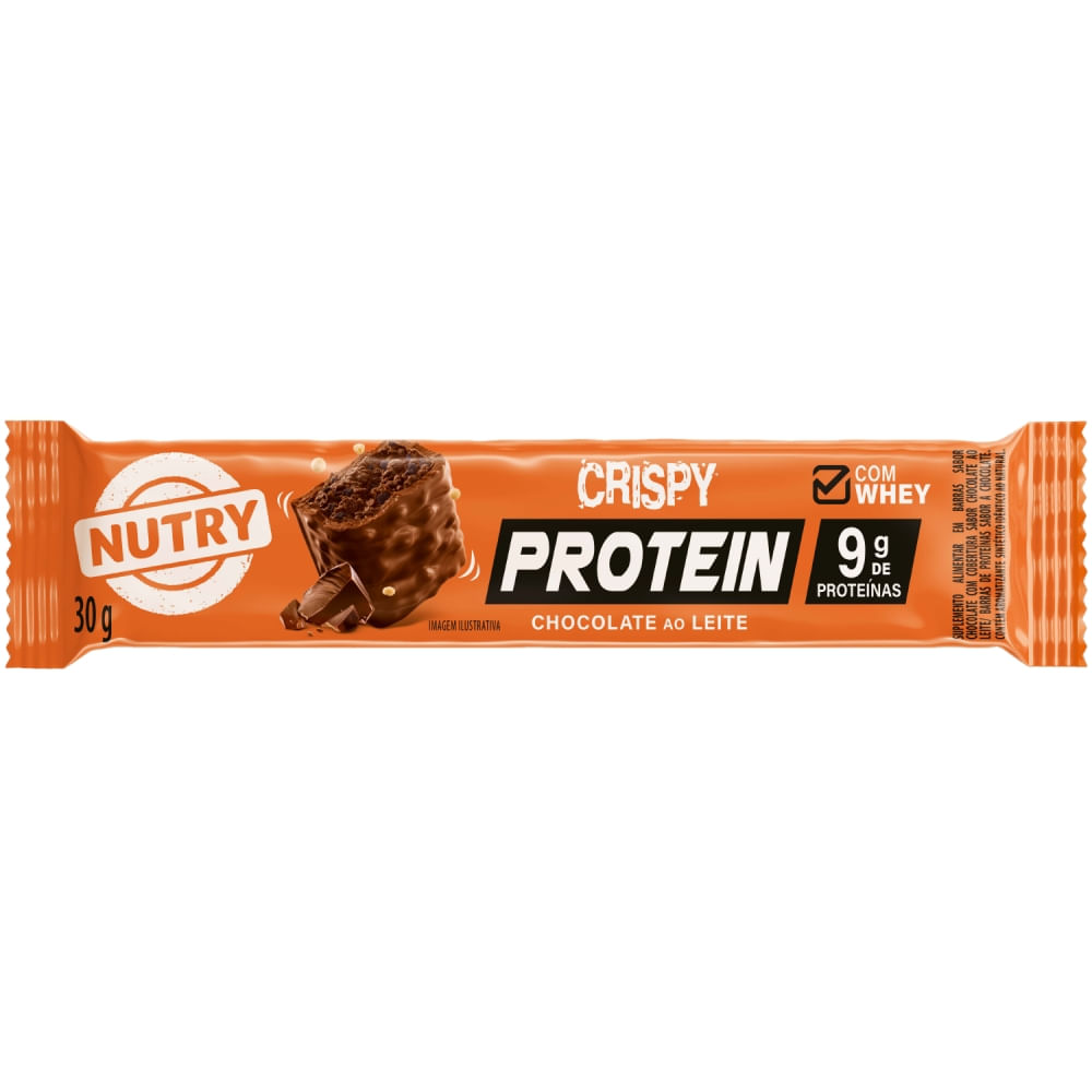 Encontraproduto.com.br - Barra Crispy Protein Nutry Chocolate Ao Leite 30g