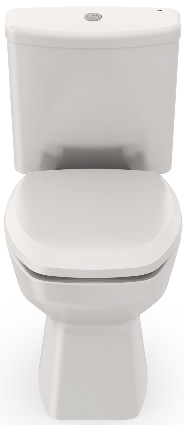 Encontraproduto.com.br - Vaso Sanitário com Caixa Acoplada Incepa/Roca Thema Ecoflush Acionamento Duplo Biscuit 3/6 Litros