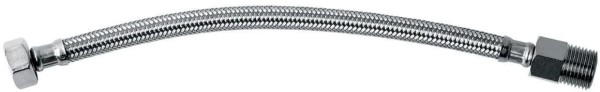 Encontraproduto.com.br - Flexivel De Alimentação 400 Mm De Aço Inox Trançado Com Canopla Cromado - Incepa