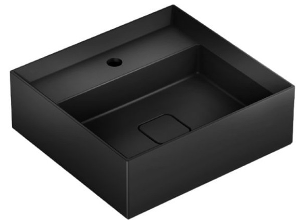 Encontraproduto.com.br - Cuba de Apoio com Mesa 45x42cm Platinum Noir/Onix Incepa