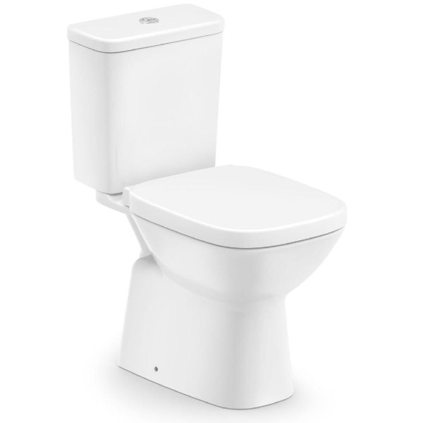 Encontraproduto.com.br - Vaso Sanitário com Caixa Acoplada Incepa/Roca Debba Classic com Acessórios de Instalação Acionamento Duplo Branco 3/6 Litros