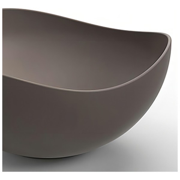 Cuba de Apoio Oval Café 54x37cm Ruy Ohtake - Roca