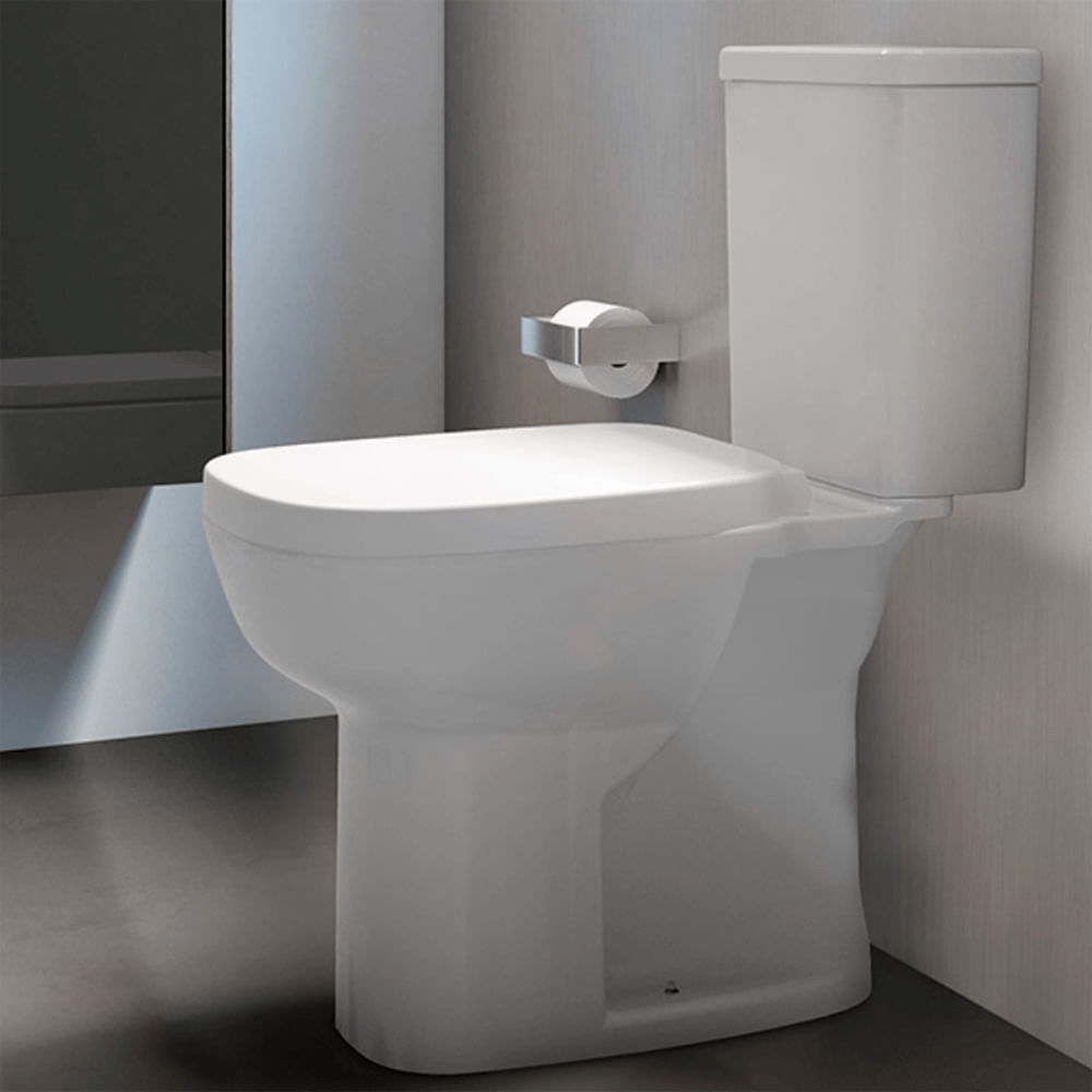 Encontraproduto.com.br - Vaso Sanitário com Caixa Acoplada Incepa Debba Square Ecoflush com Acessórios de Instalação Acionamento Duplo Branco 3/6 Litros