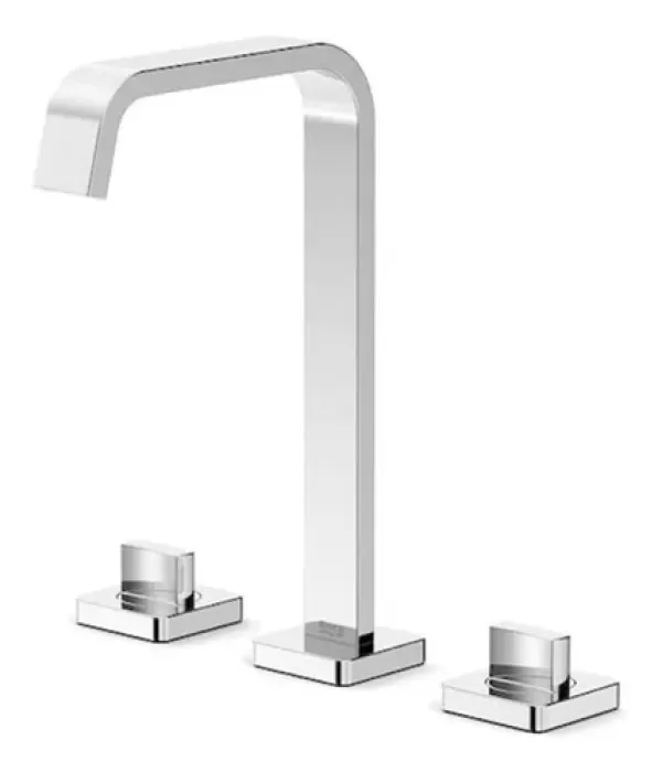 Misturador Para Lavatorio De Mesa Bica Alta Virtus 3F 1/4 Volta Roca