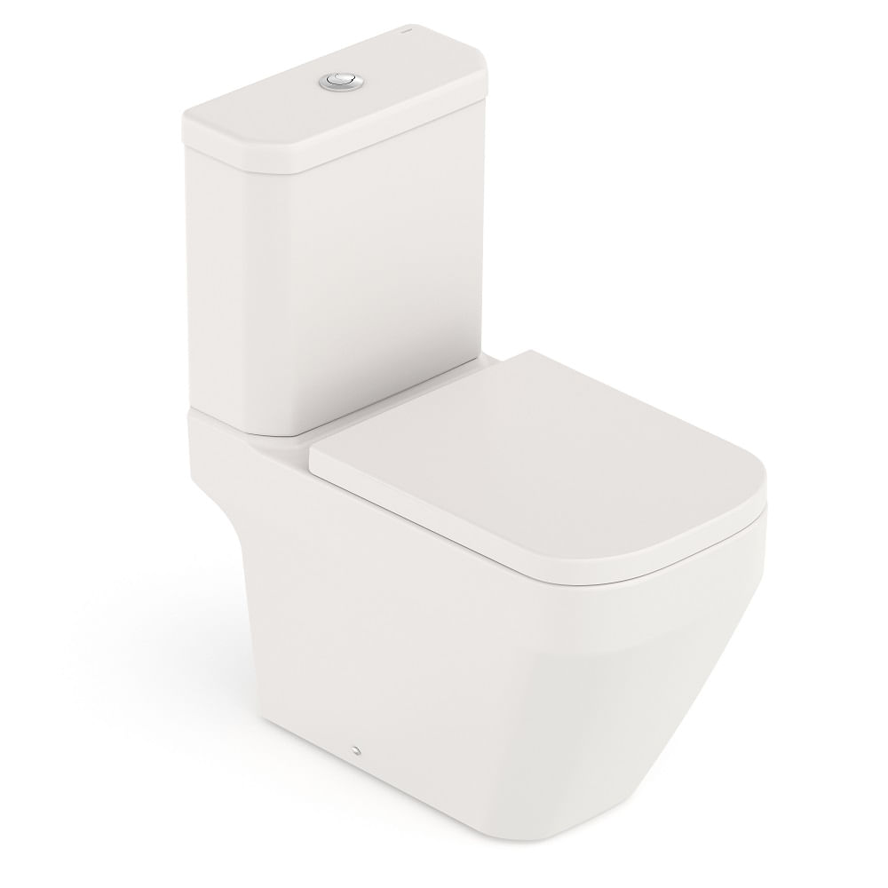 Kit Bacia Com Caixa Comple Instal Assento Termofixo Prime Beige Incepa