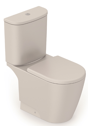 Encontraproduto.com.br - Kit Bacia com Caixa Acoplada e Assento Neo Champagne/Beige + Conjunto de Fixação Flexível e Anel de Vedação - Incepa