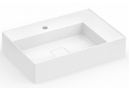 Cuba De Apoio Com Mesa 60x41,5cm Platinum Branco Mate Incepa