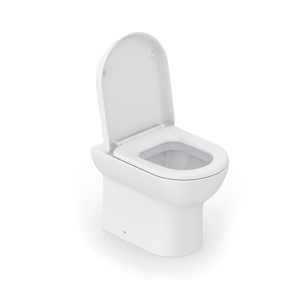Kit Bacia Sanitária Convencional com Assento Nexo Blanco Matte + Conjunto de Fixação, Tubo de Ligação e Anel de Vedação - Roca