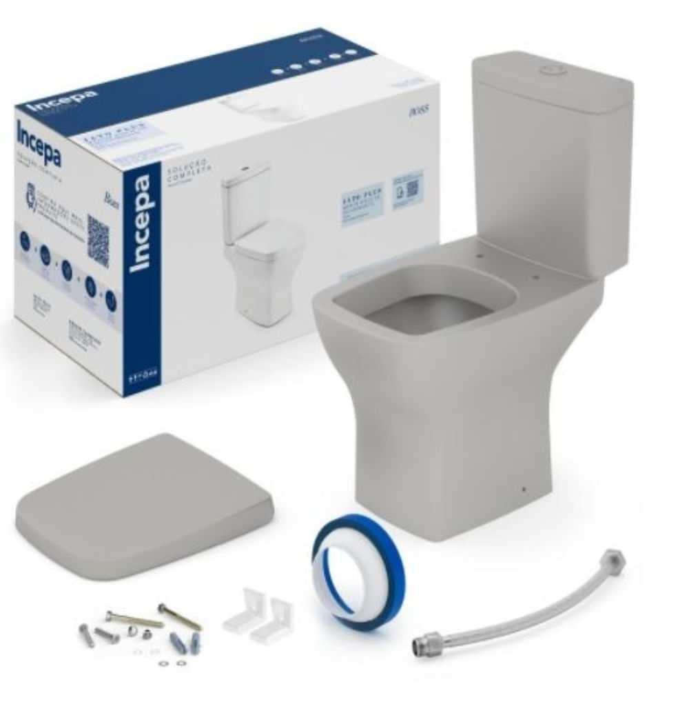 Encontraproduto.com.br - Kit Bacia com Caixa Acoplada Boss Onix - Incepa