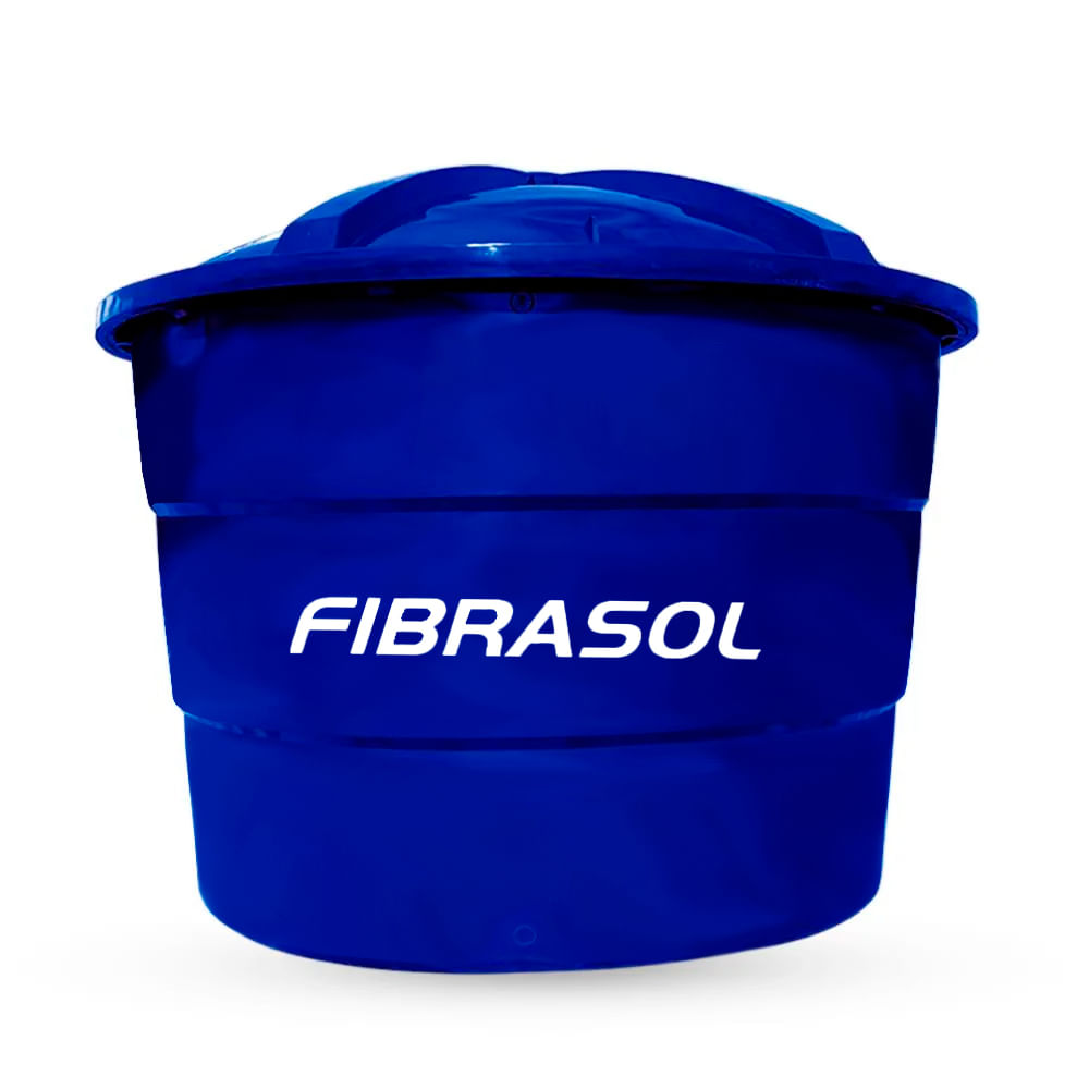Encontraproduto.com.br - Caixa D´água em Polietileno com Tampa Azul 5.000L - Fibrasol