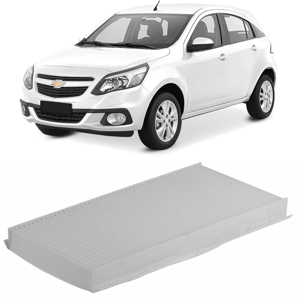 Encontraproduto.com.br - Filtro Cabine Ar Condicionado Chevrolet Agile 2010 a 2014 Tecfil