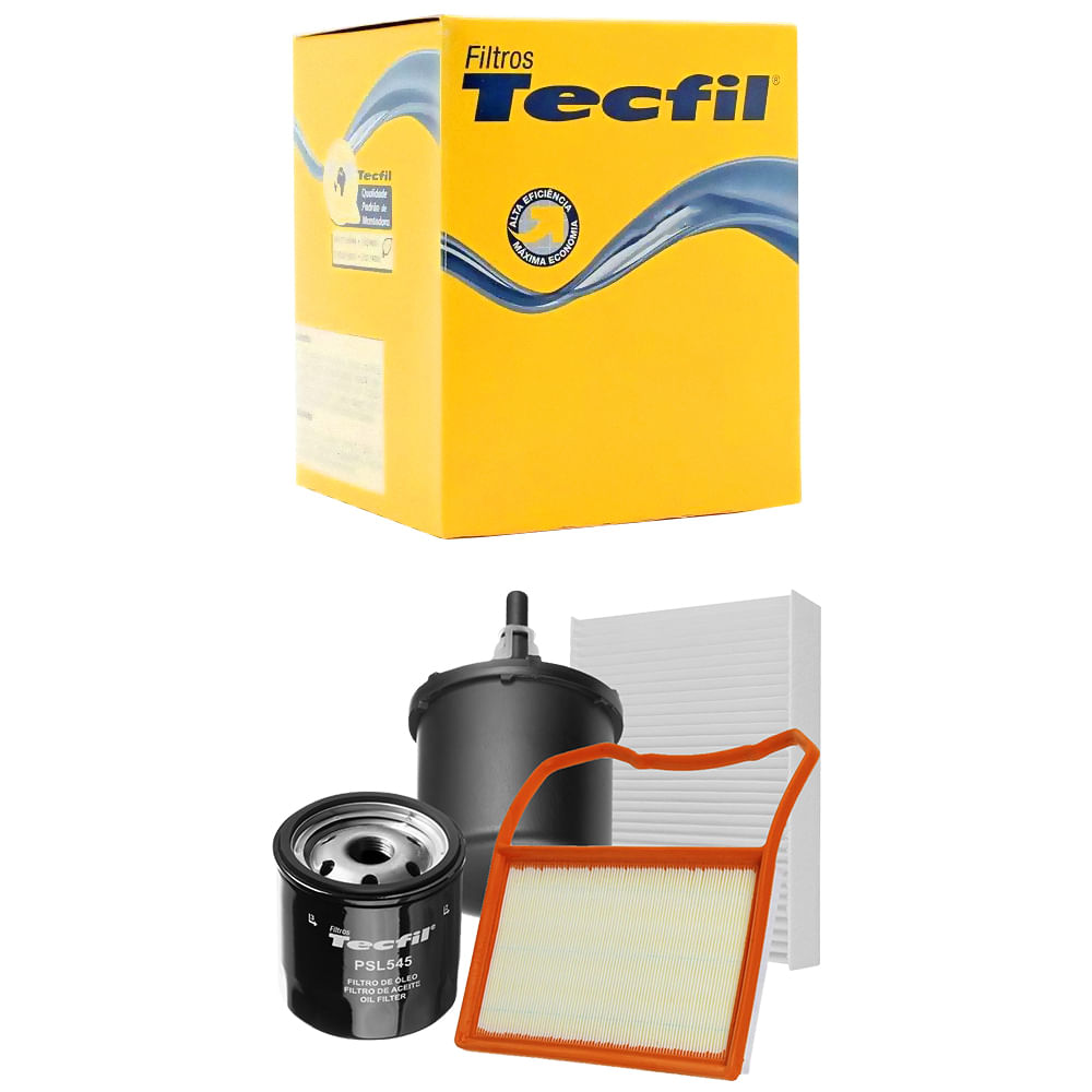 Kit Troca de Filtros Fox 1.0 Flex 2014 a 2017 Tecfil