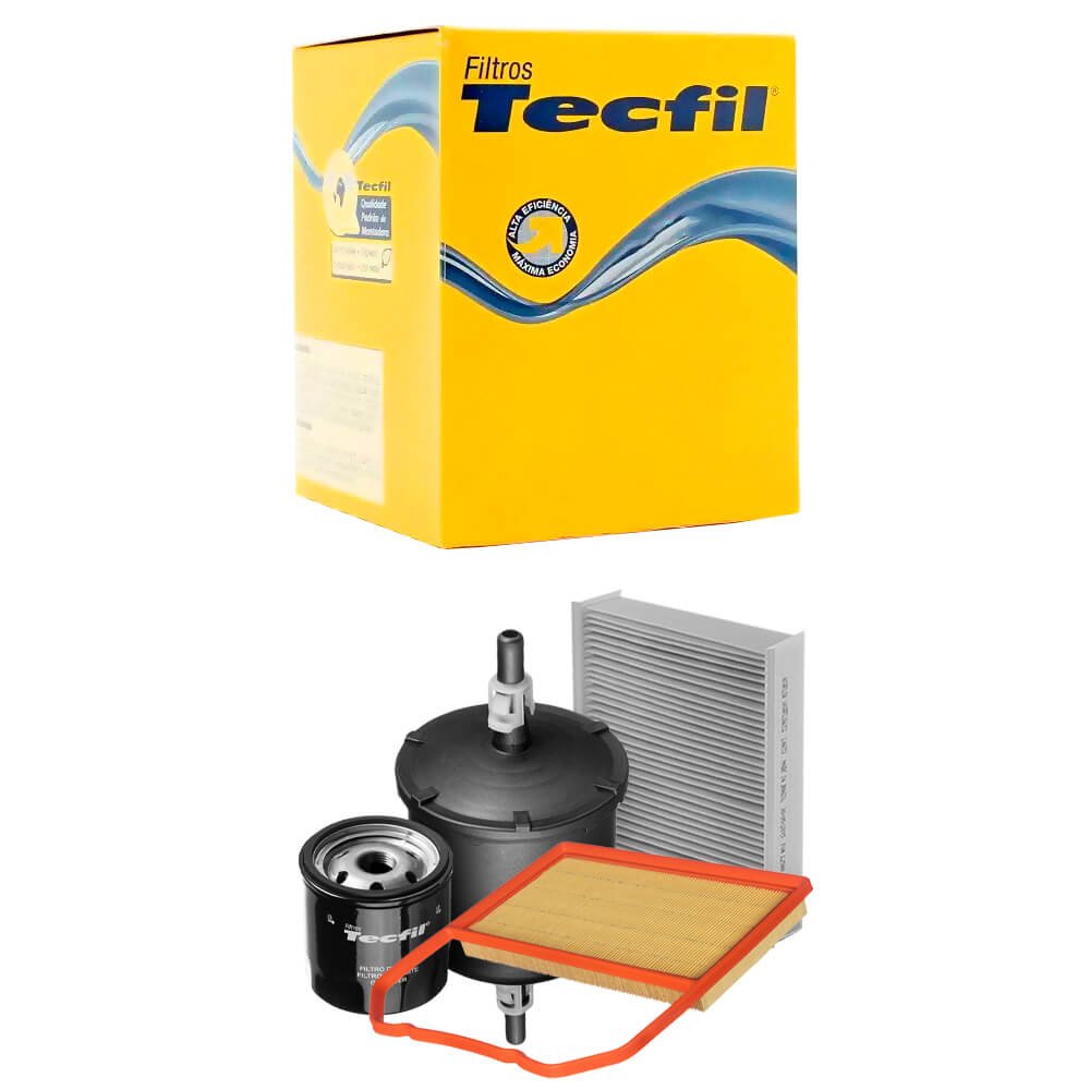Encontraproduto.com.br - Kit Troca de Filtros Fox 1.0 Flex 2014 a 2017 Tecfil