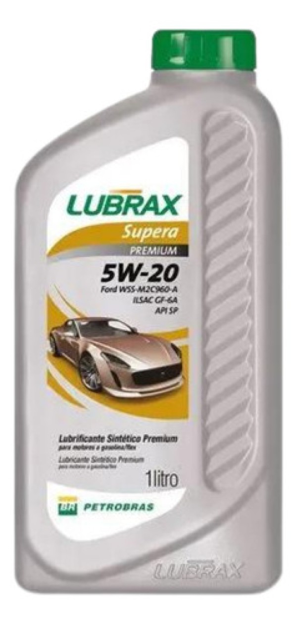 Óleo Lubrificante do Motor Lubrax Supera Premium 5W20 Ford WSS-M2C960-A ILSAC GF-6A API SP 1L