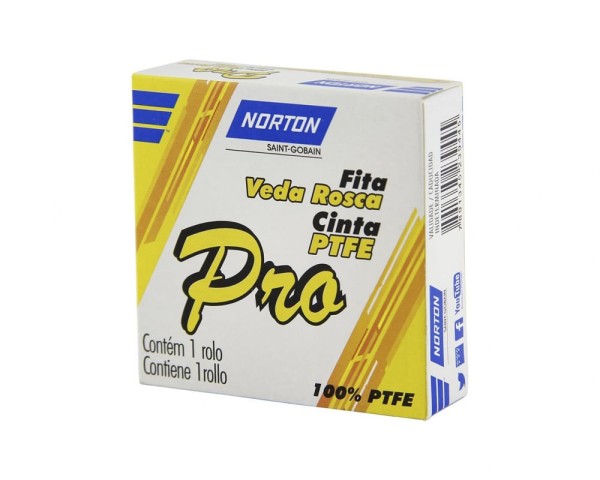Encontraproduto.com.br - Veda Rosca Norton Pro 18Mmx10M c/10pcs