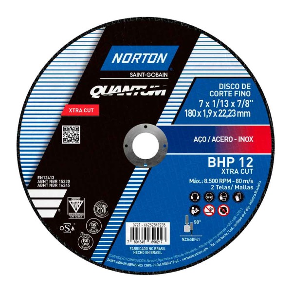 Encontraproduto.com.br - Disco de Corte Norton 7