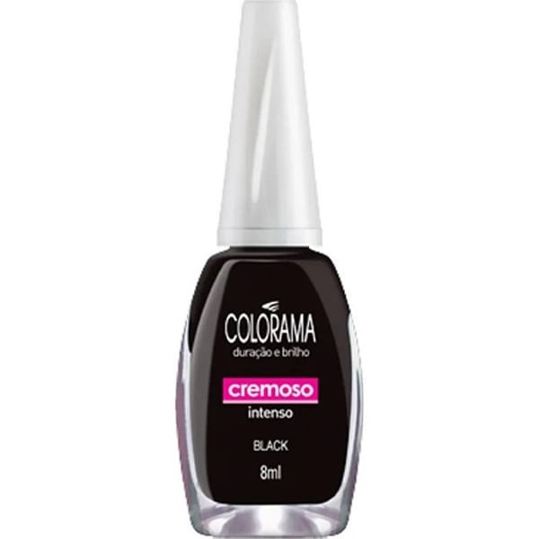 Encontraproduto.com.br - Esmalte Colorama Cremosa Black 8Ml - Colorama