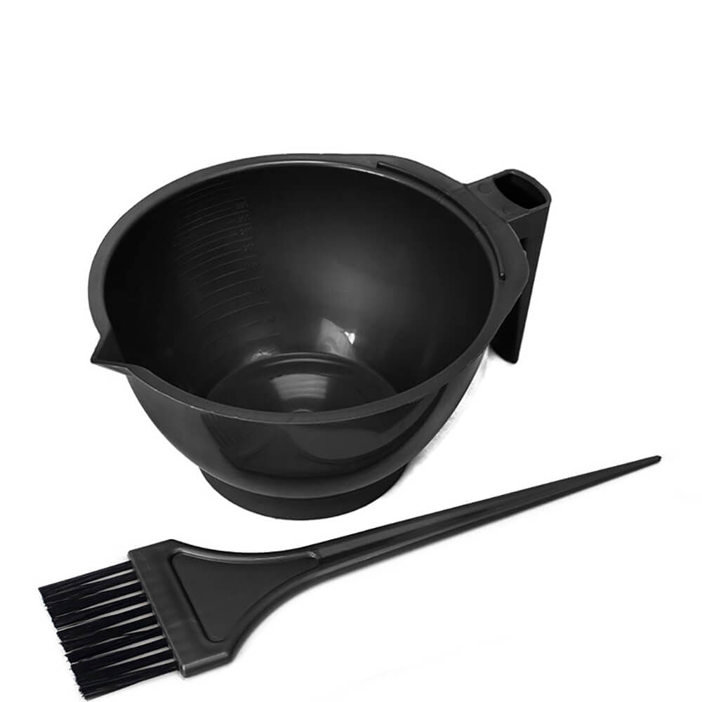 Santa Clara - Kit Tigela e Pincel Aplicação de Cremes Preto (2 Produtos)