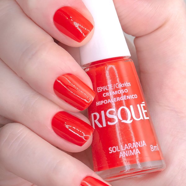 Encontraproduto.com.br - Esmalte Risqué Coloridos Sol Laranja Anima