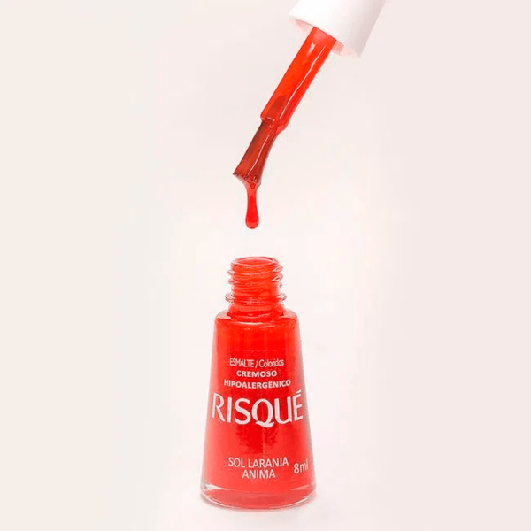Encontraproduto.com.br - Esmalte Risqué Coloridos Sol Laranja Anima